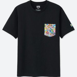 Black Uniqlo Takashi Murakami Doraemon Pocket T